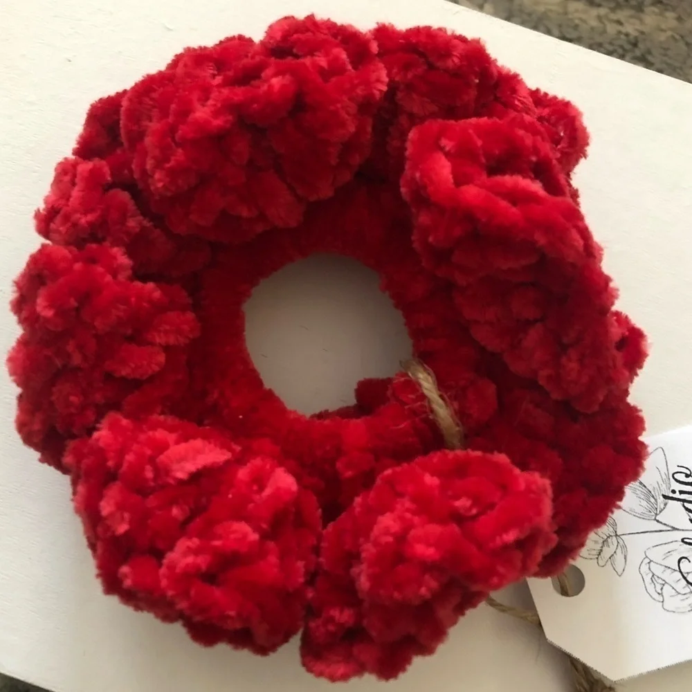 Handmade crocheted scrunchie (multiple colors) Set 2